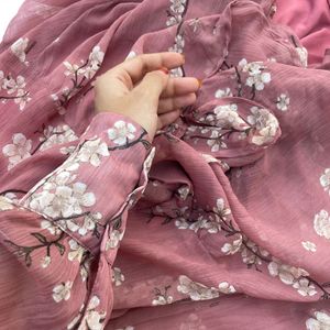 Cherry Blossom Ruffle Korean Dress