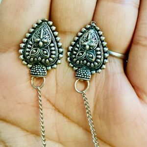 Super Long Chain Jhumka With Detailed Stud