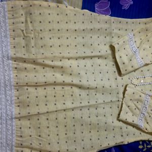 Lime Yellow Kurthi