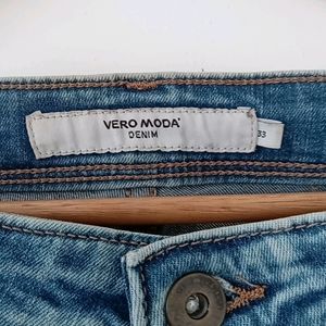 Vero Moda Ripped Blue Jeans (Women's)