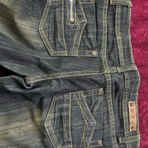 Vintage Charcoal Black Denim Jeans