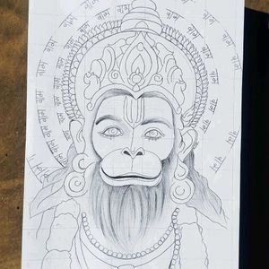 Hanumanji,Shivji And Durga Mata Drawings Combo