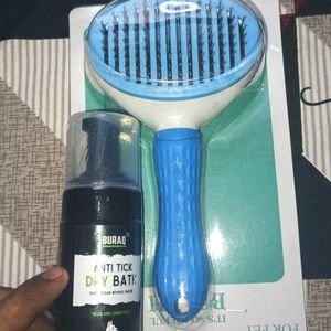 Pet Brush And Shampoo Combo