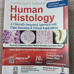 Human histology By Inderbir Singh