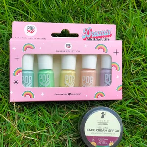 Combo Face Cream And 5 Nailpolish Kit