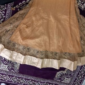 Golden Anarkali Available In Offer