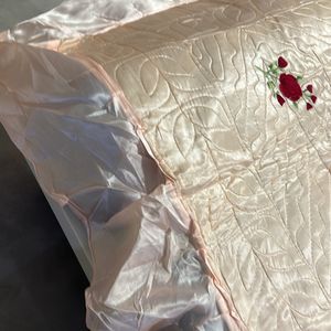 Peach Satin Bedsheet