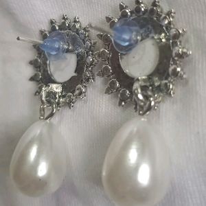 Beautiful White Pearl Earrings