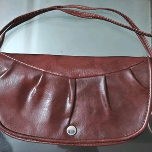 Vintage Coffee Brown Sling Bag