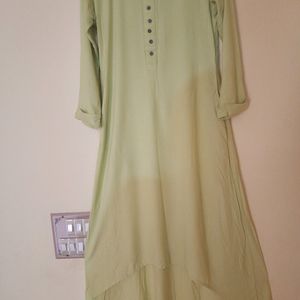 Pista Green Colour Kurta