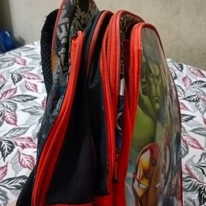 School Bag In Avengers Print