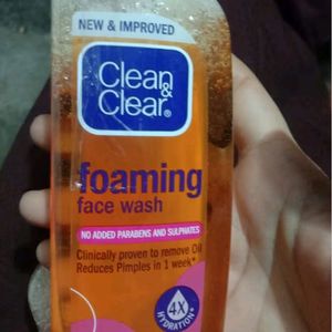 clean and clear foaming face wash 150 my combo