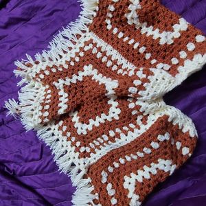 Brown And Cream PONCHO
