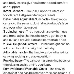 BABYHUG Baby Car Seat Cum Carry Cot