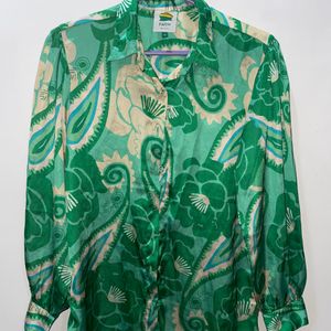 Vibrant Satin Shirt