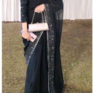 Beautiful Black Saree🌸