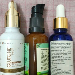 7 EMPTY serum Bottles