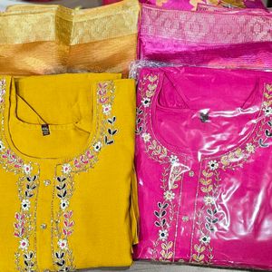 Beautiful Stitched Kurta Set With Dupatta