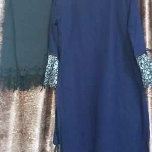 Fancy Pant Kurti With Work