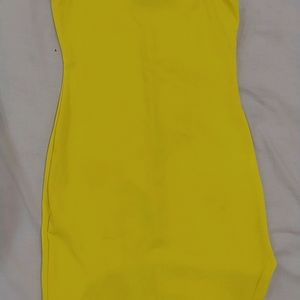 Butter Yellow Bodycon Dress