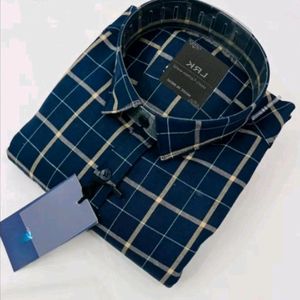 Mens Casual Checkered Shirt