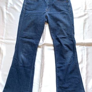 Women Blue Pant Bellbottom Style