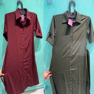 2 Uptownie Shirt Dress Combo