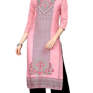 Vamsi Geometric Printied Straight Kurta