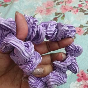 Beautiful Strechable Purple Rubber Band