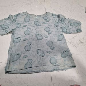 Designer Powder Blue Top