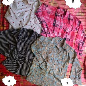 4 Oversized & Regular Shirt (Women)