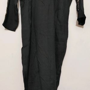 Black Straight Kurta