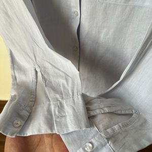 H&M Linen Oversized Button Down Shirt