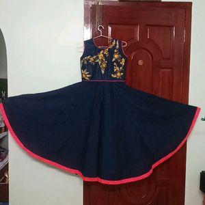 Full Circle Dark Blue Gown