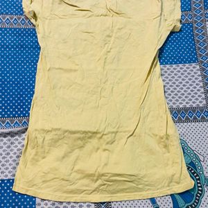 Yellow Regular Wash T Shirt 👚