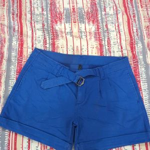 United Colors Of Benetton Blue Shorts