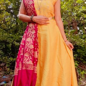 Yellow Ethnic Gown