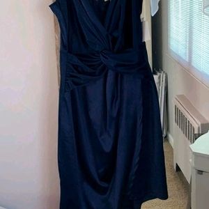 Blue Satin Dress