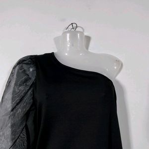 Organza One Shoulder Top