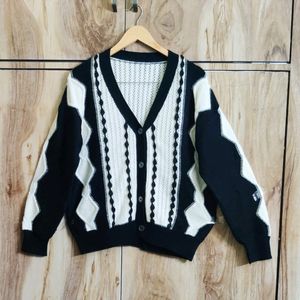 Black & White Designer Cardigan Size-42-44