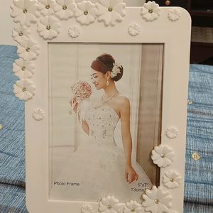 Beautiful White Photo Frame With Stand