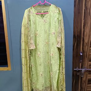 Pakistani Fully Zari Work Kurta Set