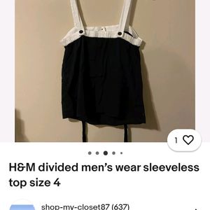 H&m Aesthetic Sleeveless Top