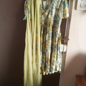 Aliya Cut Kurta Dupatta