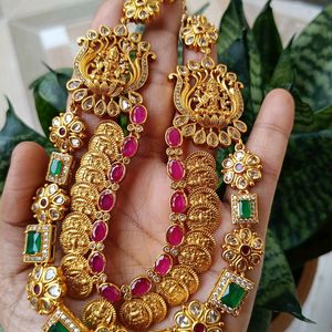 Price Drop🔥🔥 Lakshmi Necklace Set First Quality