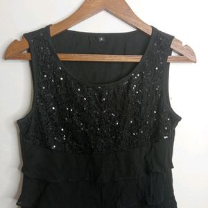 Black Casual Top (Girl' s)