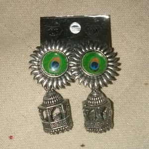 Silver Colour Earrings