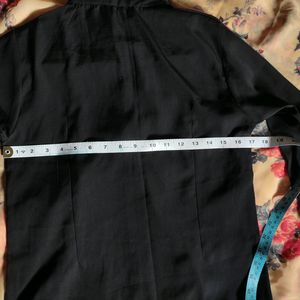 Women Solid Black Shirt