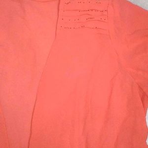 Peach Shrug For Women