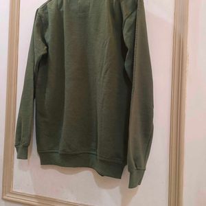 Dark Olive Colour Sweatshirt  For Men